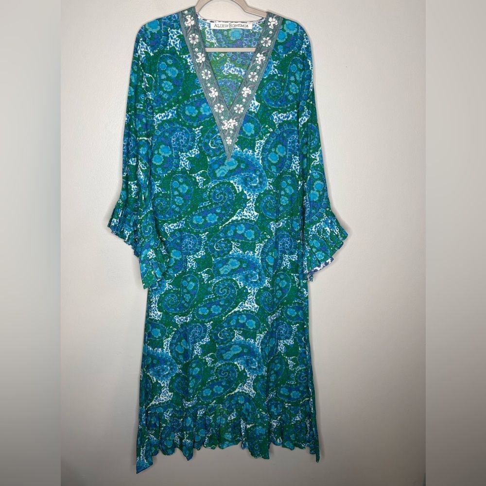 Alix Of Bohemia Zelda Pool Paisley Dress NWOT - Picture 5 of 7
